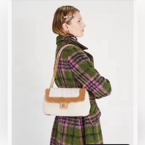 Kate Spade Evelyn Shearling Medium Convertible Shoulder Bag NWT